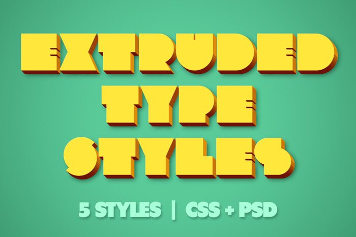 Creativemarket - Extruded CSS Type Styles 63884